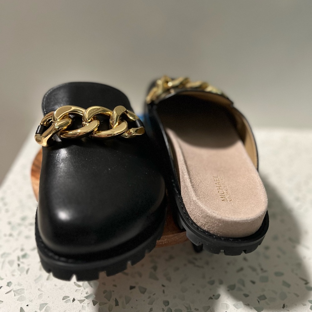NEW Michael Kors Slide Slip on “Mushroom” shoes. Size 9 Women - Picture 4 of 7